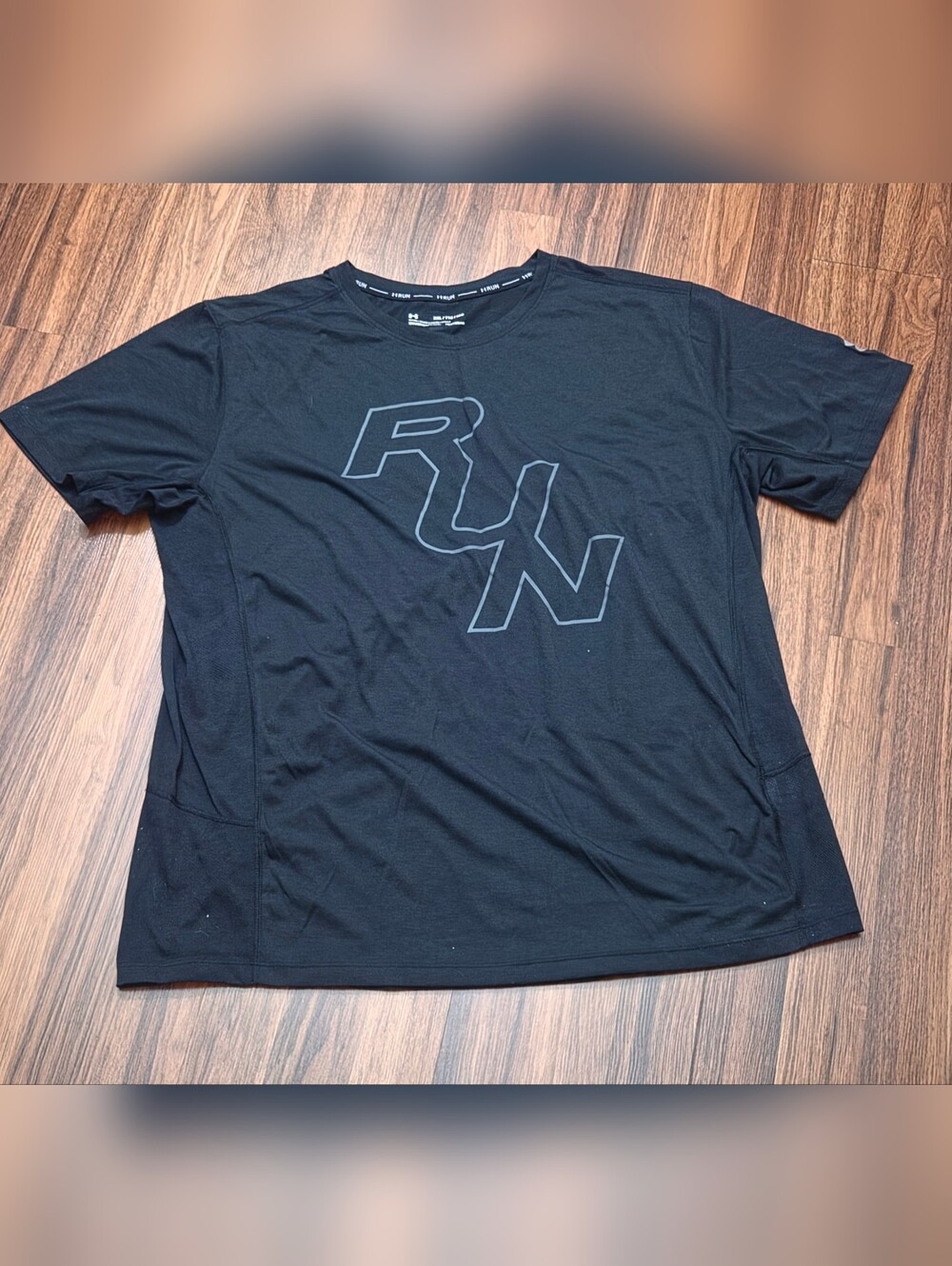 Under Armour Black Performance RUN Tee